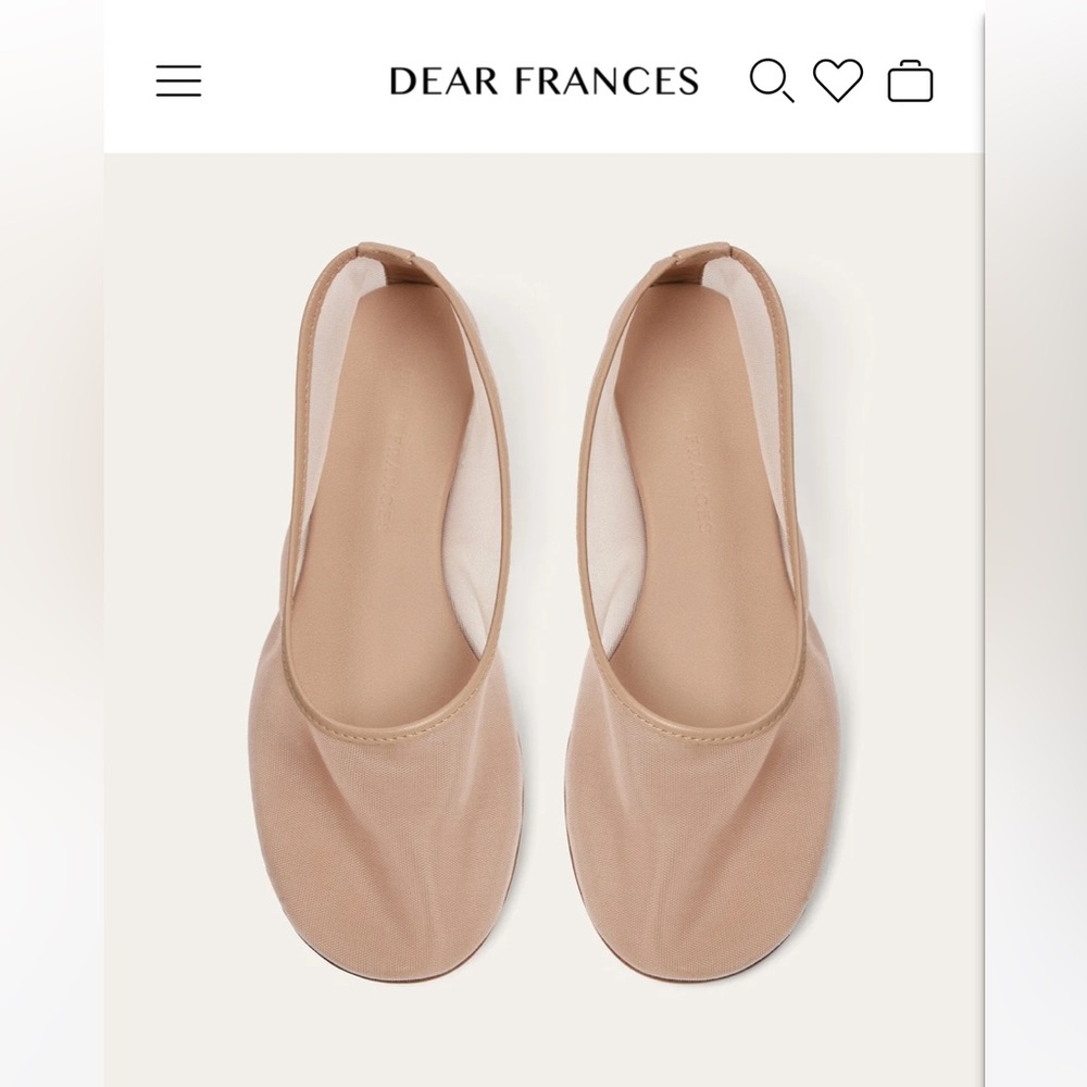 Dear Frances Balla Mesh Nude flats